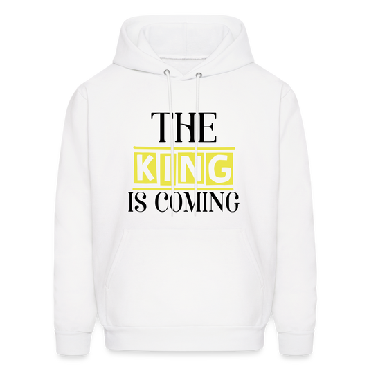 The King Is Coming, Hoodie - white